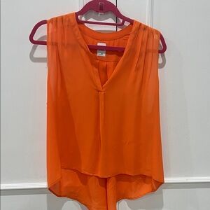 Orange Sleeveless Women's Top
